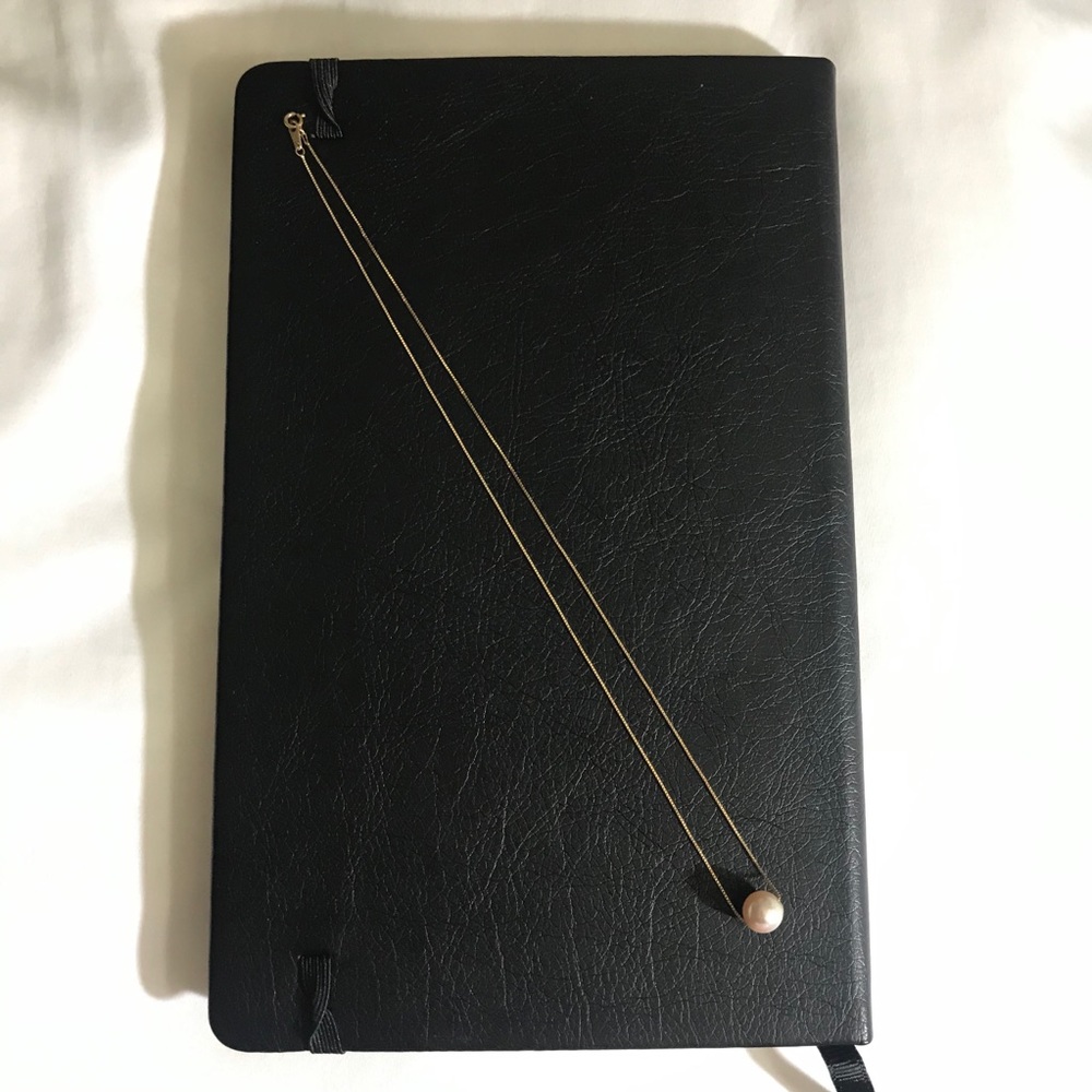 18k italy Gold necklace with Pearl